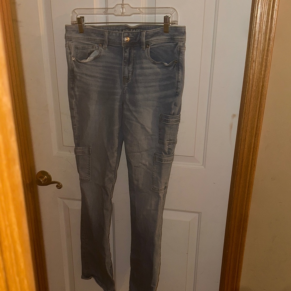 American Eagle Outfitters Kick Boot Cargo Jeans